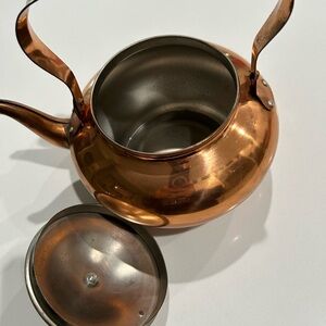 Copper Teapot with Stainless Steel Interior